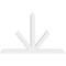 Ekena Millwork Saratoga Architectural Grade PVC Gable Bracket, 96"W x 60"H x 4"D x 6"F, 15/12 Pitch GBP096X60X0406SAR00 - alternate 4